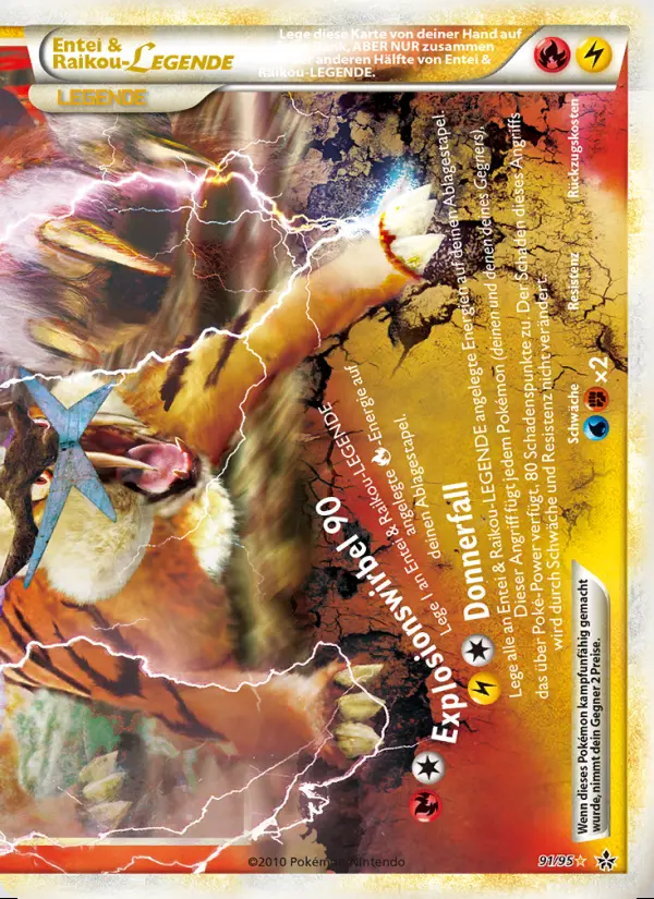 Image of the card Entei & Raikou LEGENDE