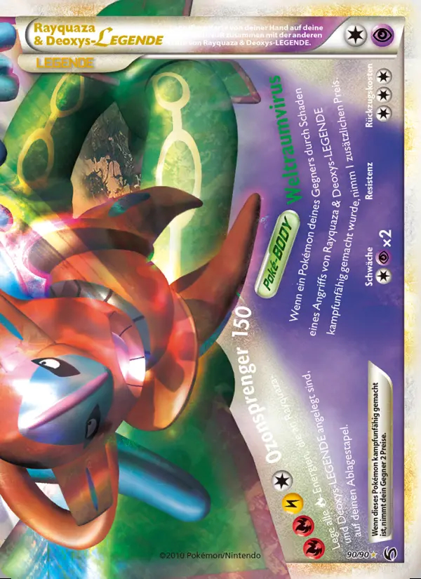 Image of the card Rayquaza & Deoxys LEGENDE