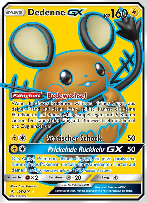 Image of the card Dedenne GX