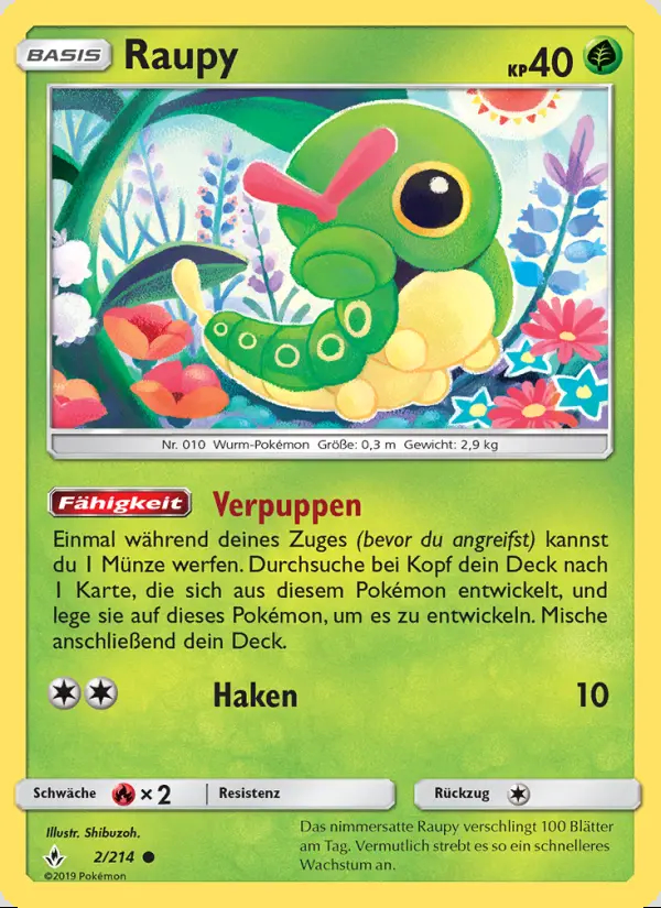 Image of the card Raupy