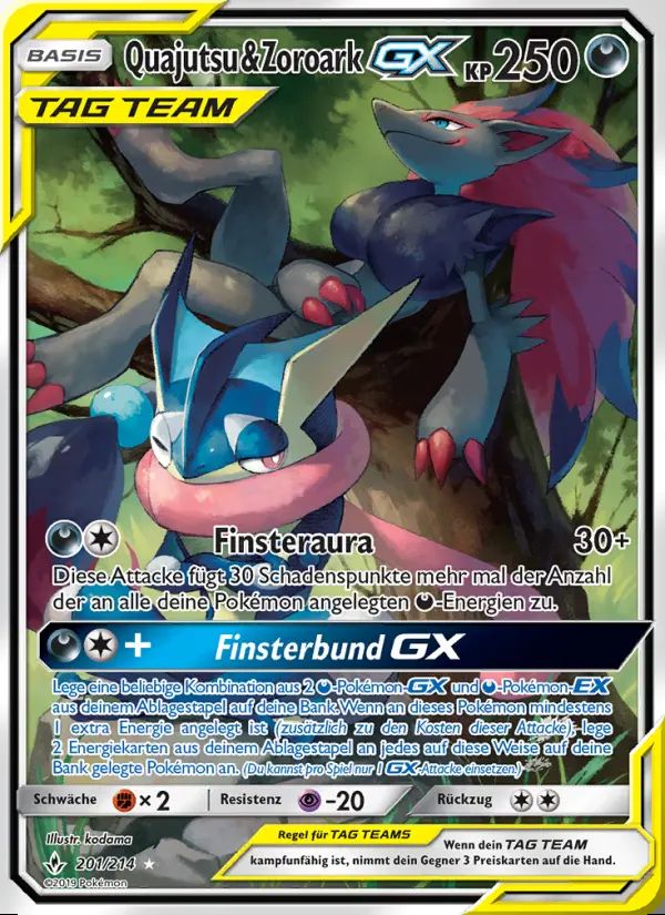 Image of the card Quajutsu & Zoroark GX