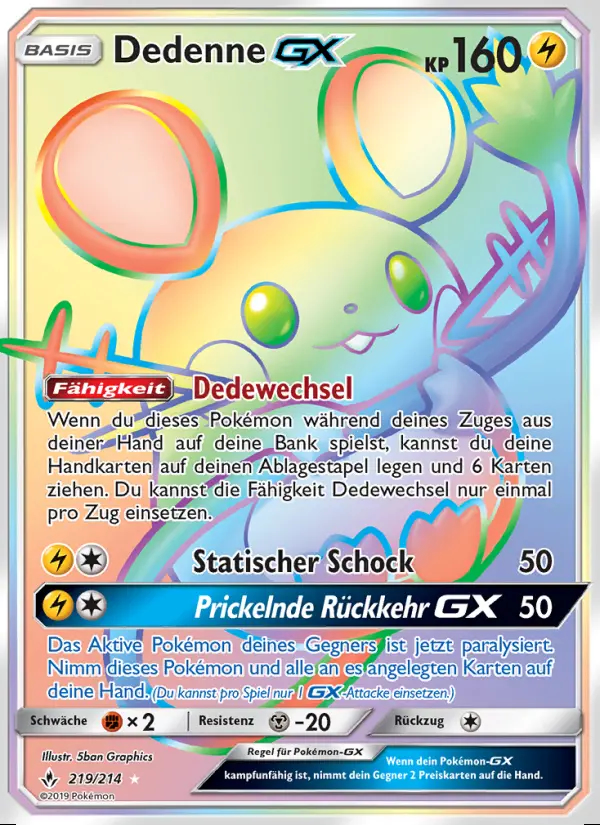 Image of the card Dedenne GX