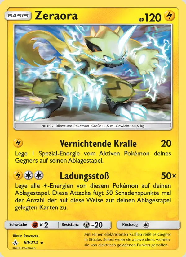 Image of the card Zeraora