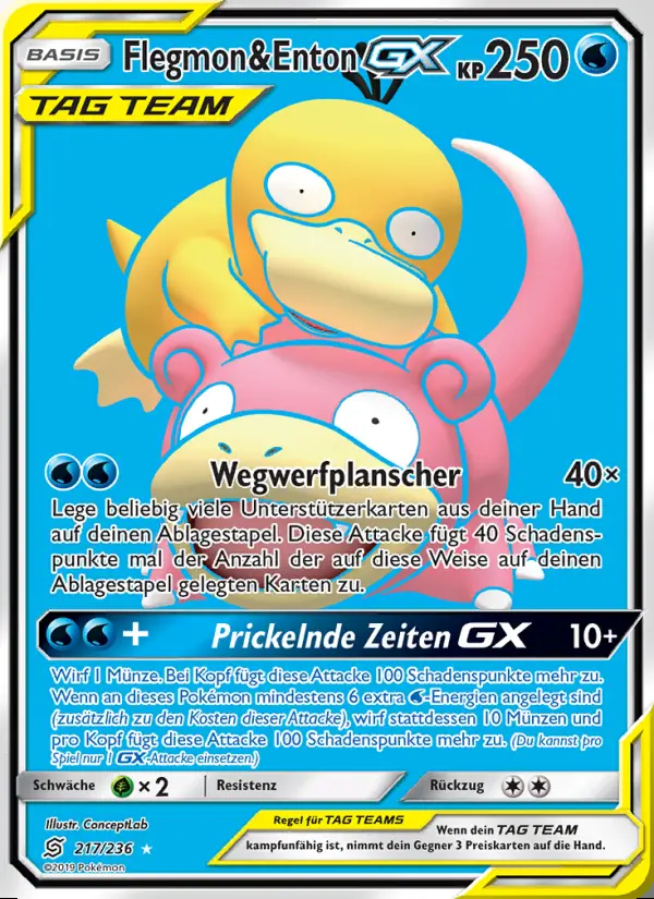 Image of the card Flegmon & Enton GX