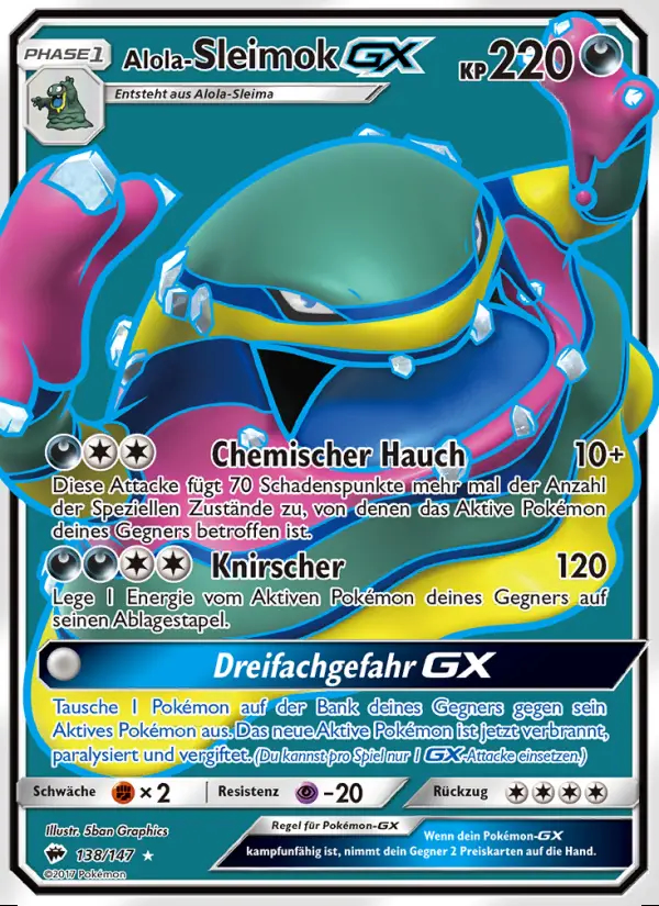 Image of the card Alola-Sleimok GX