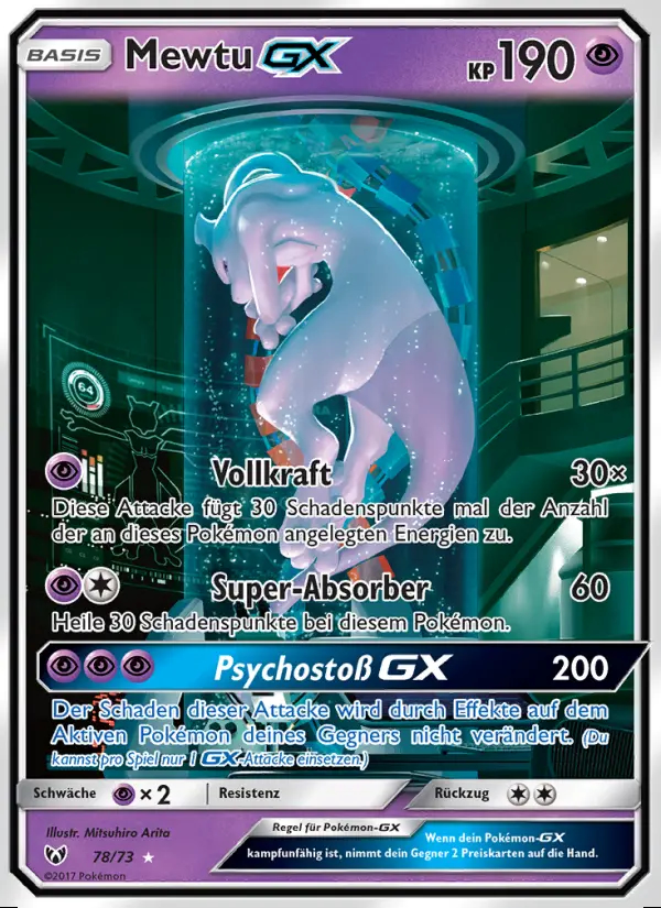 Image of the card Mewtu GX