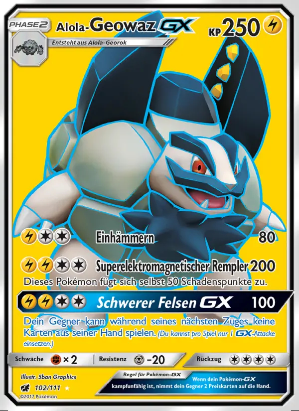 Image of the card Alola-Geowaz GX