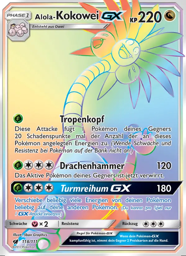 Image of the card Alola-Kokowei GX