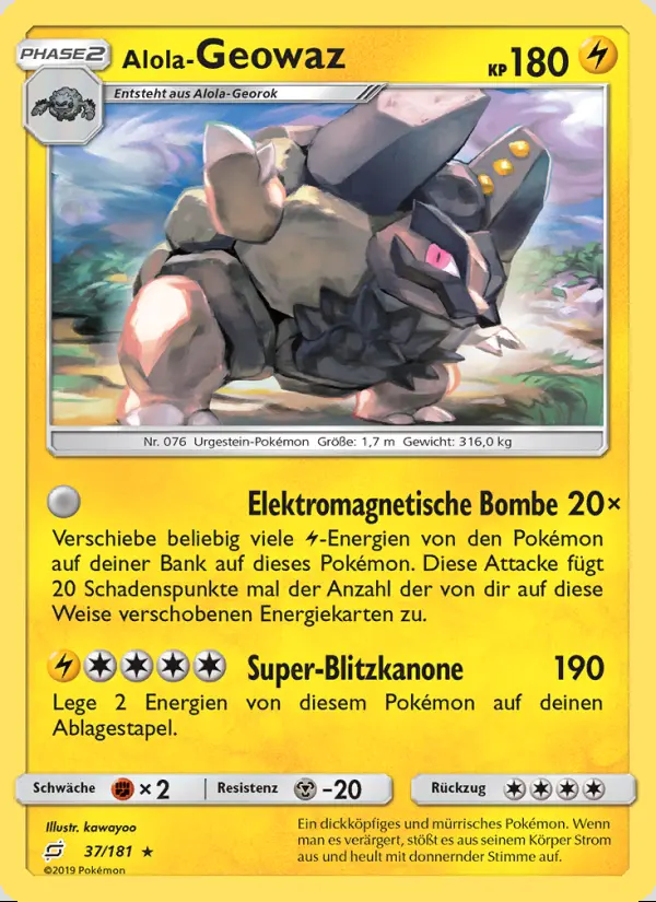 Image of the card Alola-Geowaz