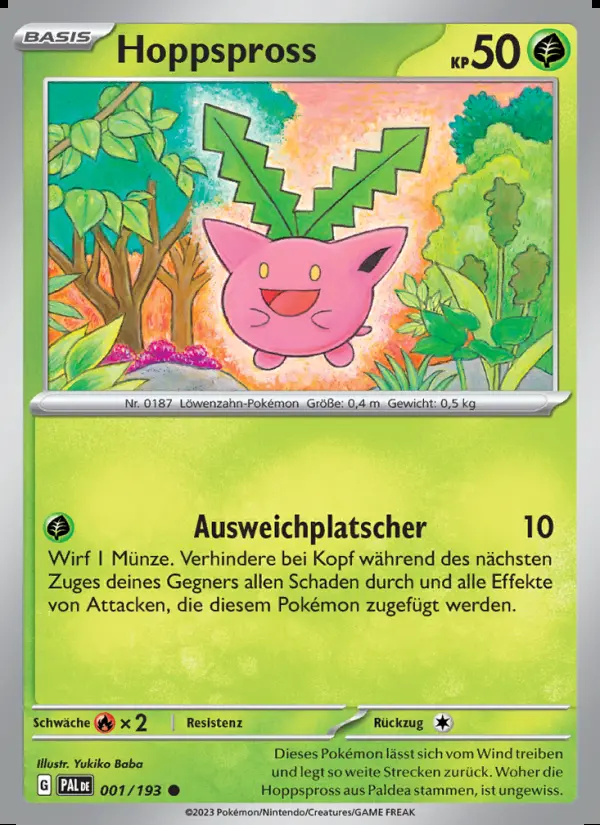 Image of the card Hoppspross