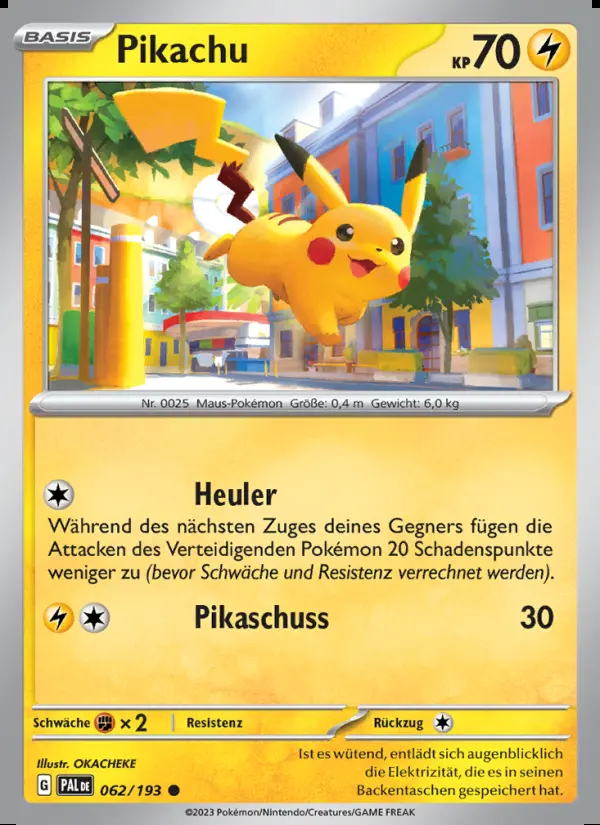 Image of the card Pikachu