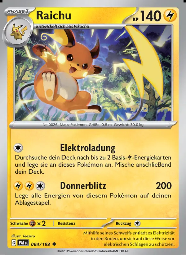 Image of the card Raichu