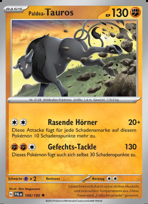 Image of the card Paldea-Tauros