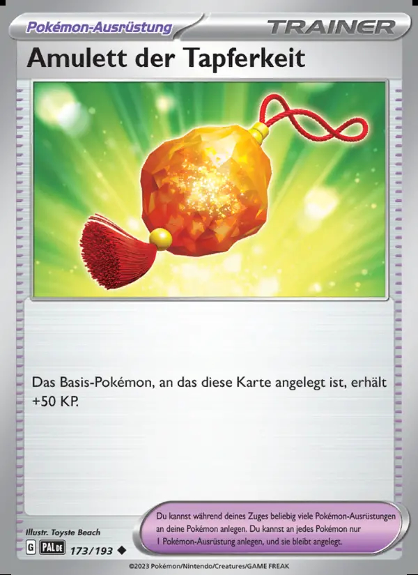 Image of the card Amulett der Tapferkeit