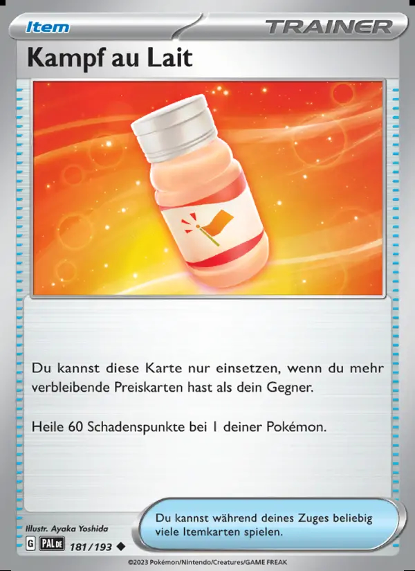 Image of the card Kampf au Lait