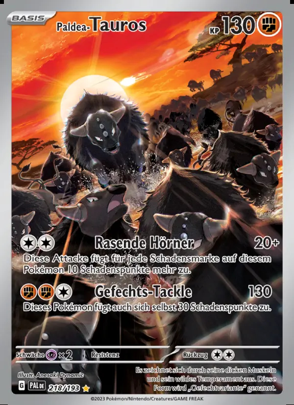 Image of the card Paldea-Tauros