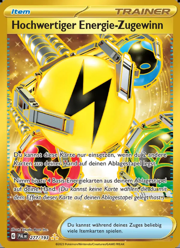 Image of the card Hochwertiger Energie-Zugewinn