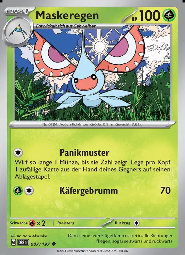 Image of the card Maskeregen