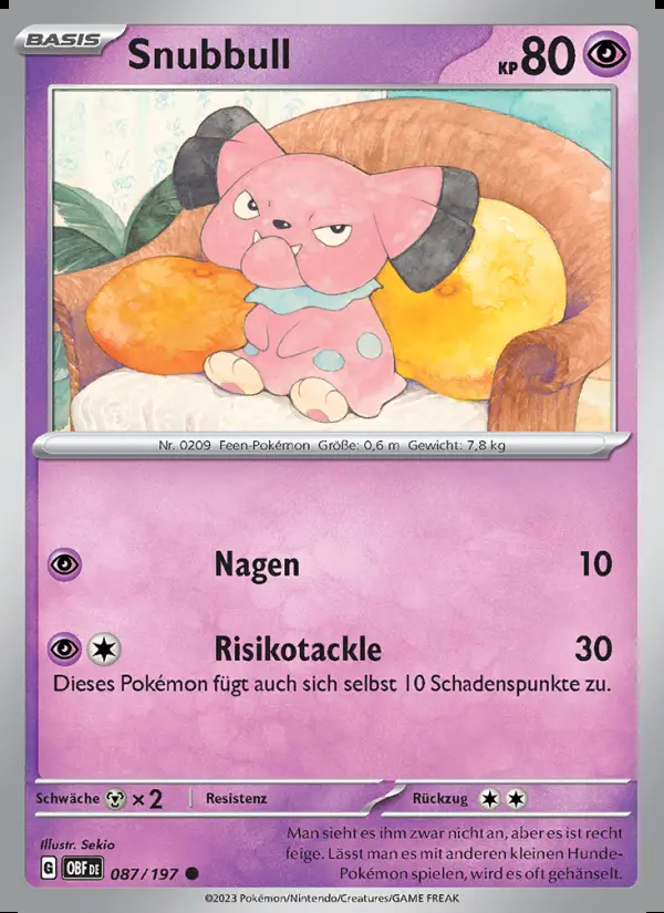 Image of the card Snubbull