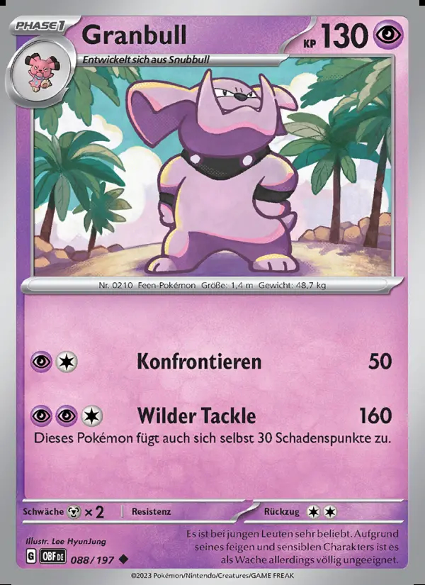 Image of the card Granbull