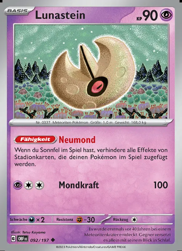 Image of the card Lunastein