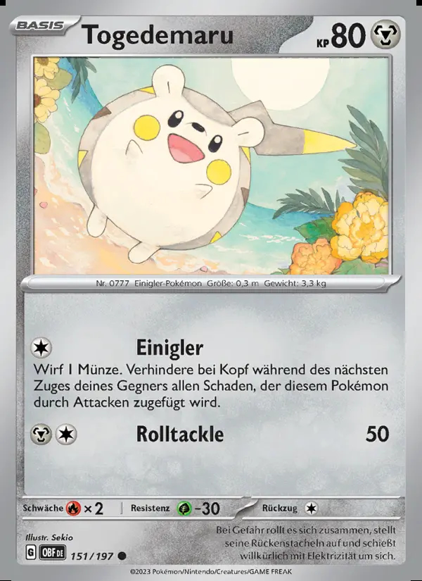 Image of the card Togedemaru