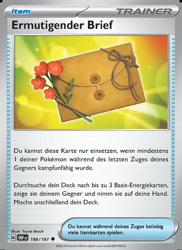 Image of the card Ermutigender Brief