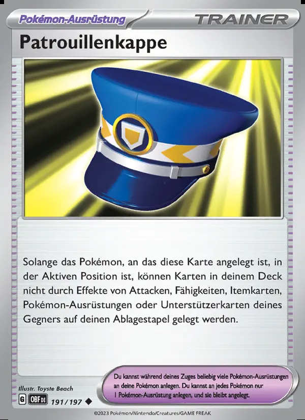 Image of the card Patrouillenkappe