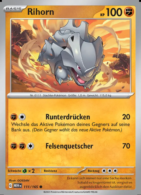 Image of the card Rihorn