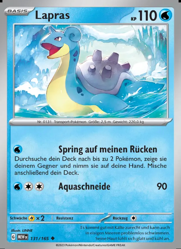 Image of the card Lapras