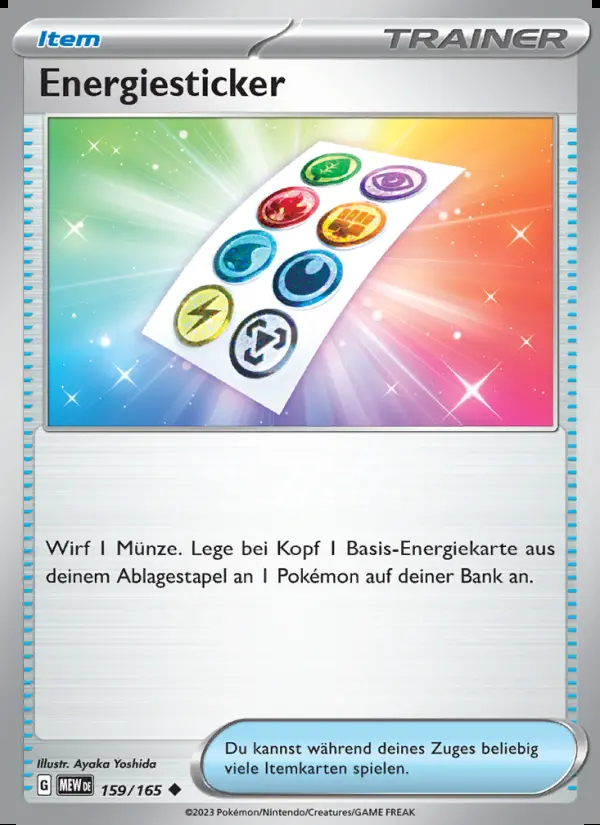 Image of the card Energiesticker