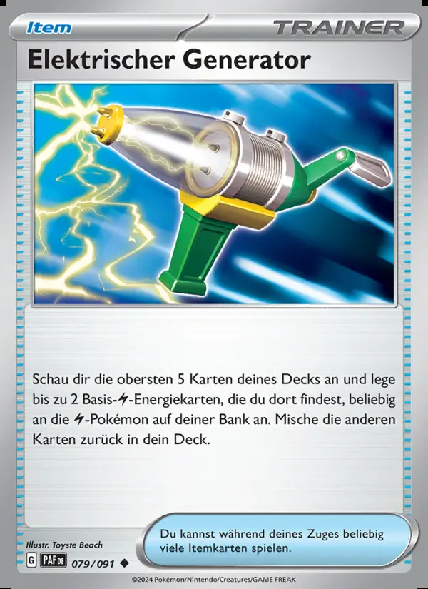 Image of the card Elektrischer Generator