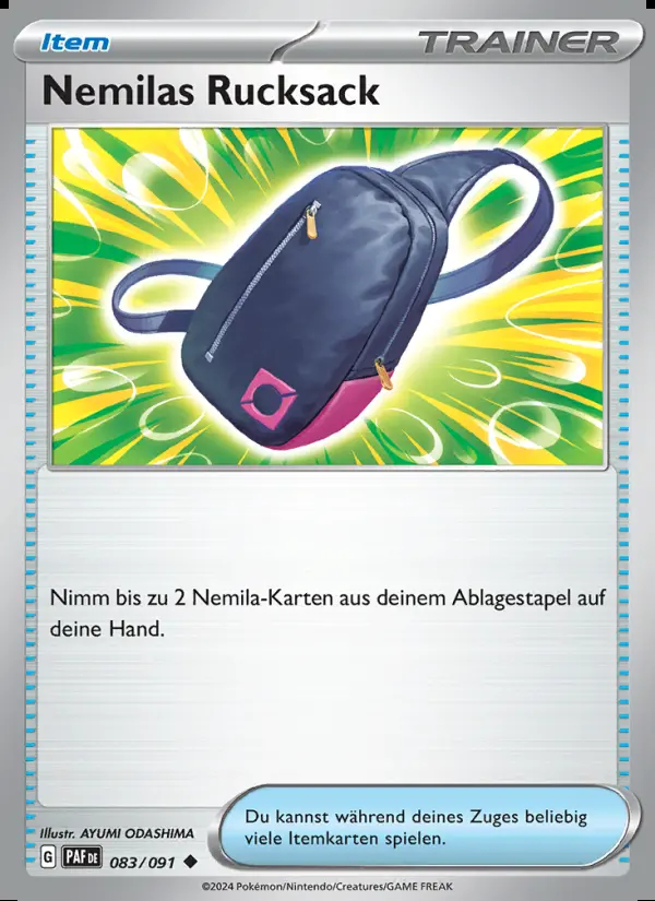 Image of the card Nemilas Rucksack