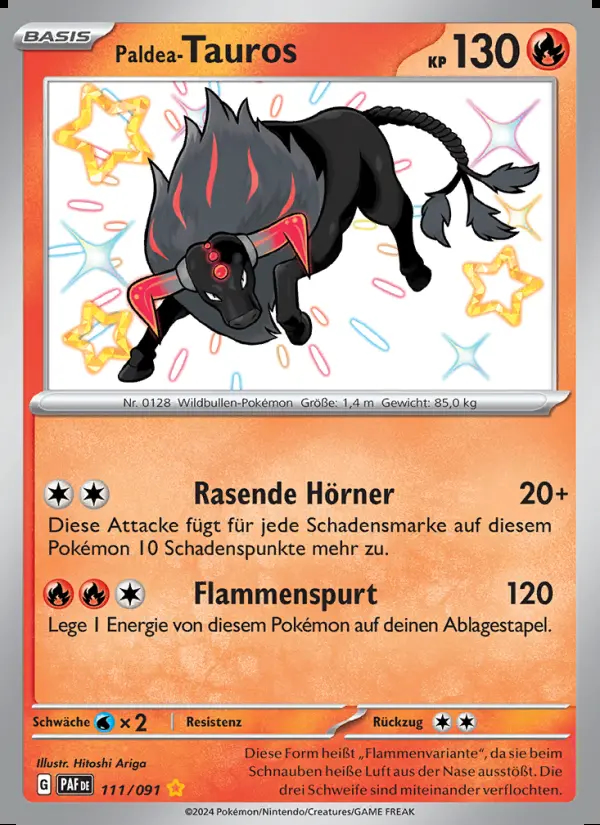 Image of the card Paldea-Tauros