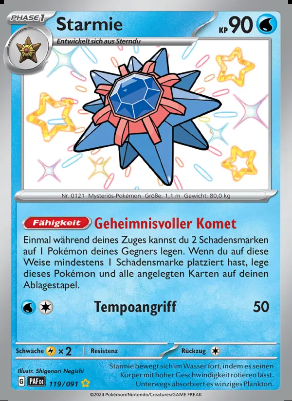 Image of the card Starmie