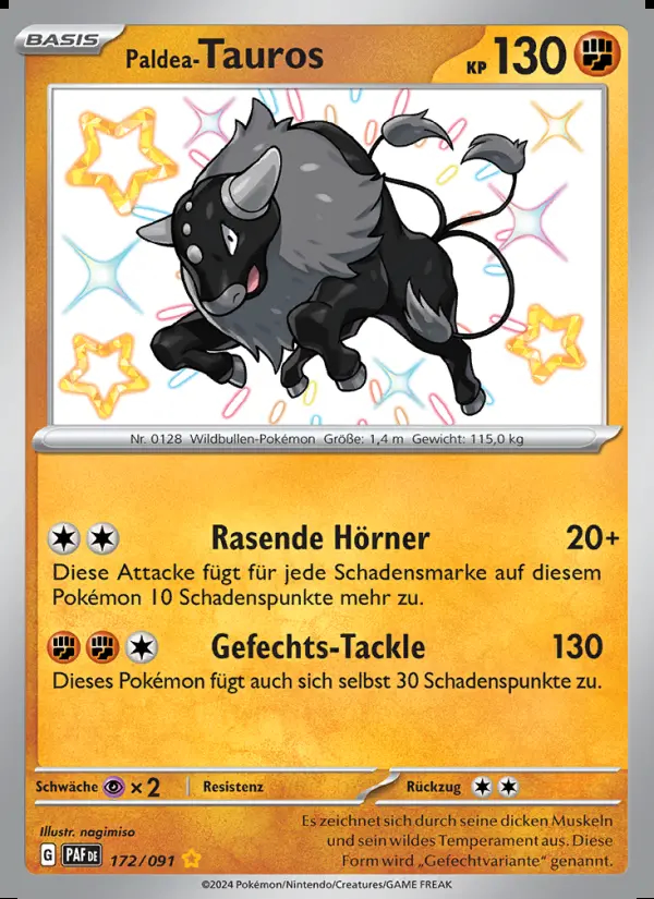 Image of the card Paldea-Tauros