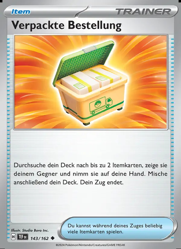 Image of the card Verpackte Bestellung