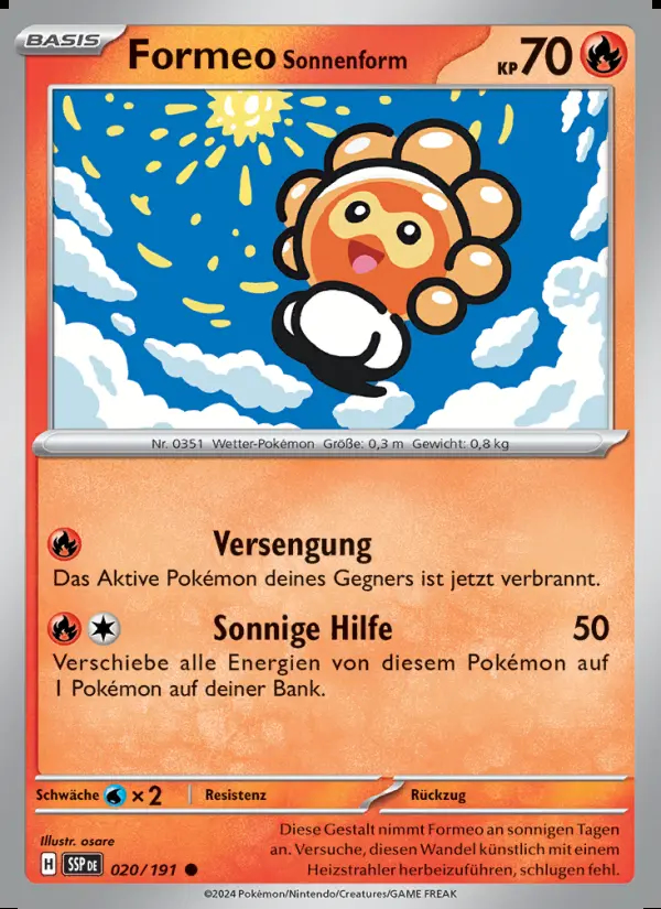 Image of the card Formeo Sonnenform