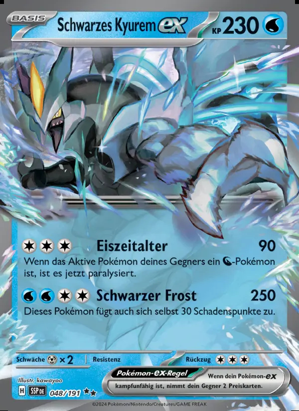 Image of the card Schwarzes Kyurem-ex