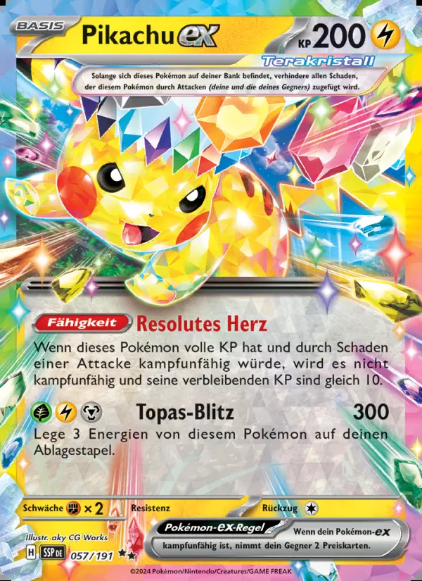 Image of the card Pikachu-ex