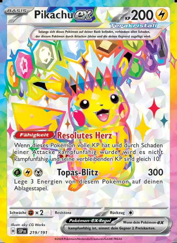 Image of the card Pikachu-ex