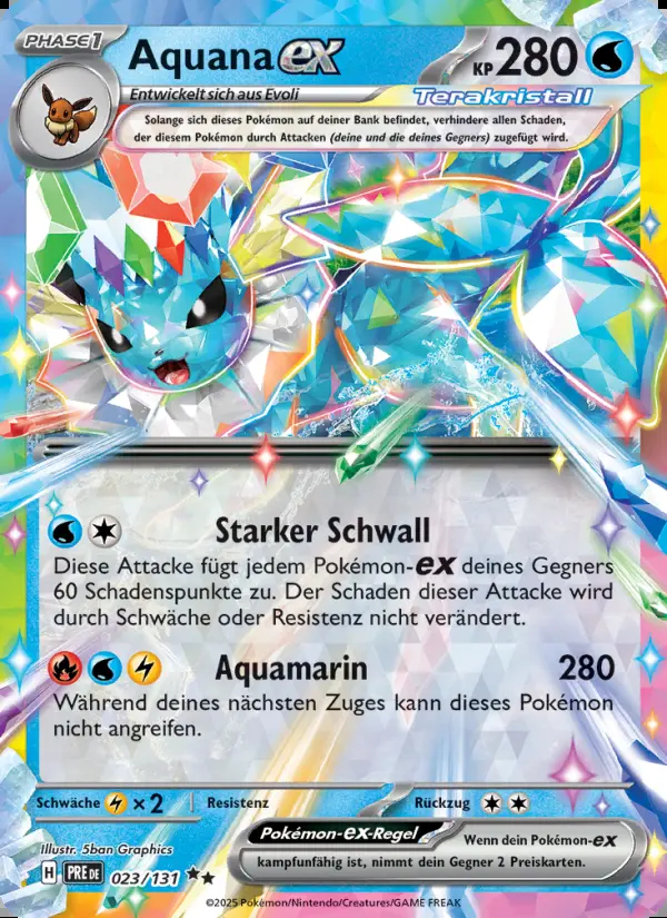 Image of the card Aquana-ex