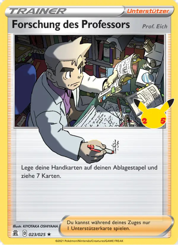 Image of the card Forschung des Professors (Prof. Eich)