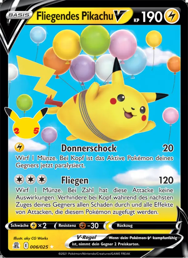 Image of the card Fliegendes Pikachu V