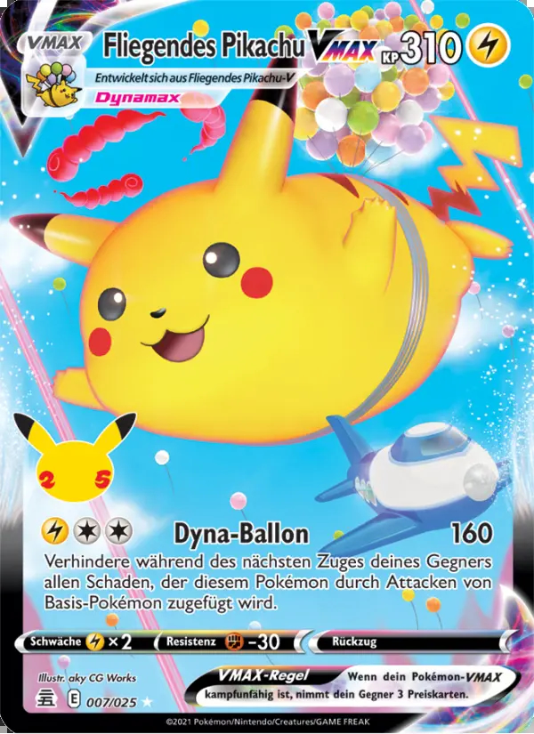 Image of the card Fliegendes Pikachu VMAX