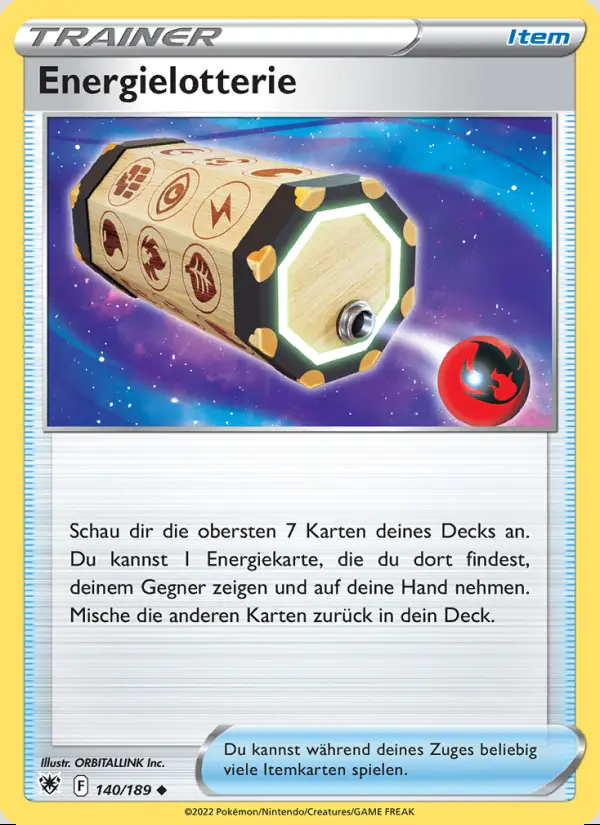 Image of the card Energielotterie