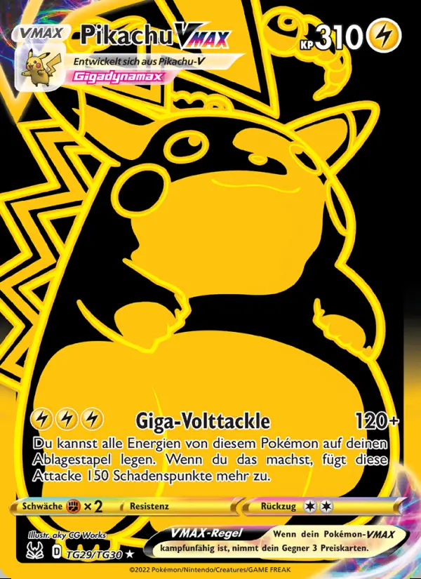 Image of the card Pikachu VMAX