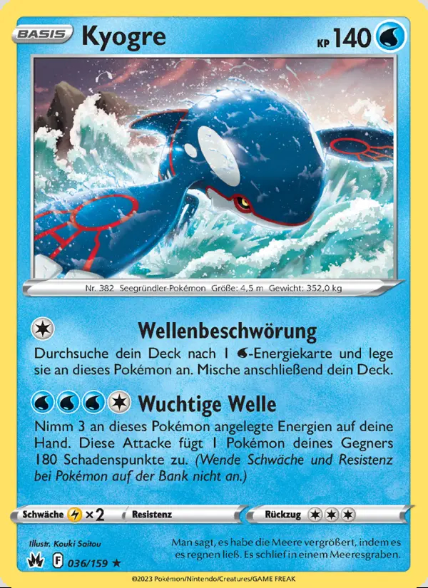 Image of the card Kyogre