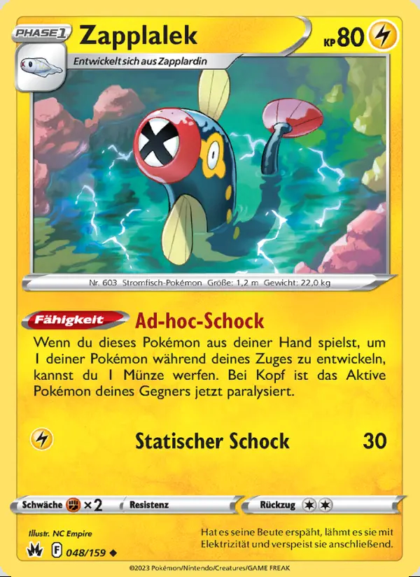 Image of the card Zapplalek