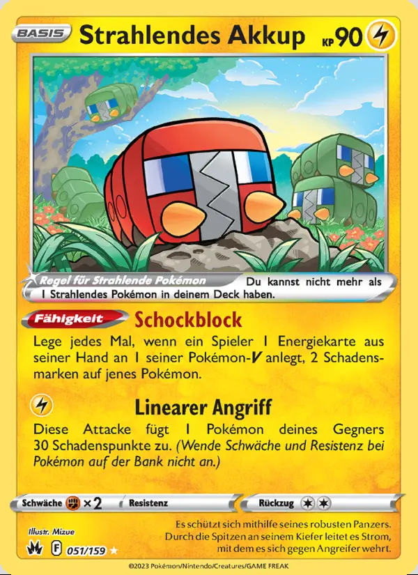 Image of the card Strahlendes Akkup